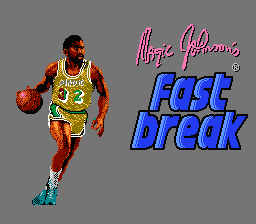 Magic Johnson's Fast Break title screenshot